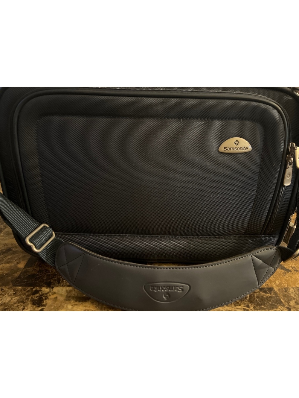 Samsonite Black Laptop Shoulder/Messenger Bag with Combination Lock